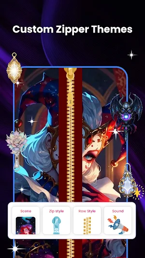 Zipper Lock Screen & Themes Screenshot 2