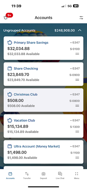 My CFCU Mobile Screenshot 1