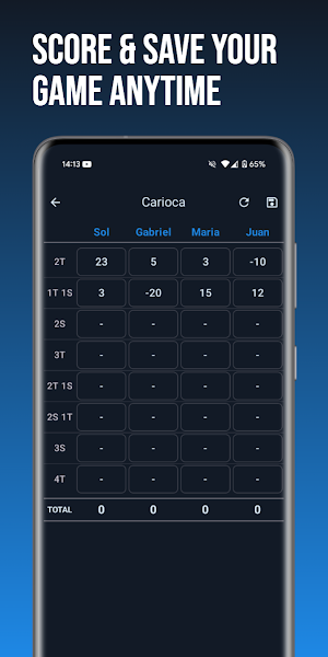 Anotador Carioca Scorekeeper Screenshot 1