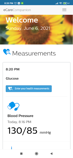 eCare Companion Screenshot 1