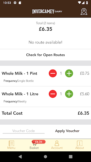 Invercamey Dairy Screenshot 2