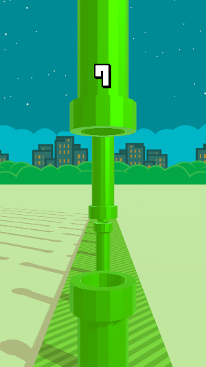 Flappy 3D - Bird's Eye View Screenshot 1