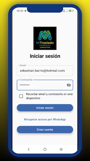 MiTraslado Conductor Screenshot 0