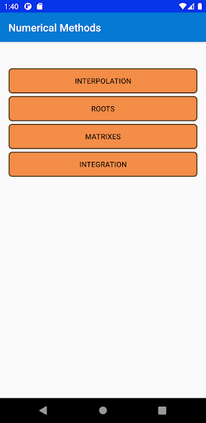 Numerical Methods Screenshot 0