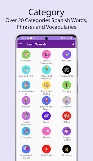Learn Spanish Language Screenshot 1