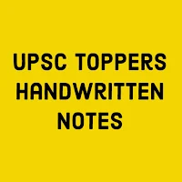 UPSC Toppers Handwritten Notes