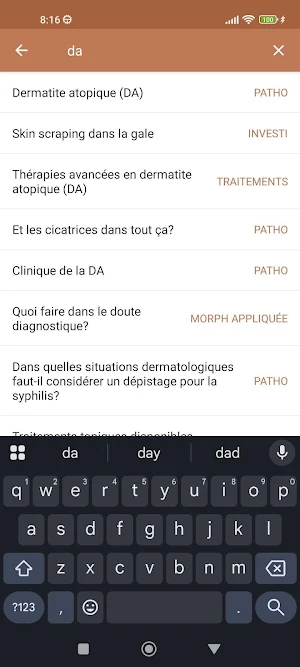 Précis dermato Screenshot 2