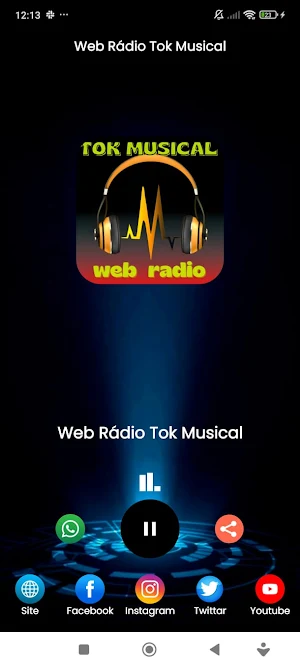Web Rádio Tok Musical Screenshot 0