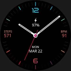 Daily Modern Watch Face Screenshot 3