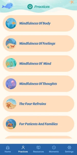 Blue Whale Mindfulness Screenshot 1