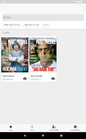 Mål och Medels e-tidning Screenshot 3