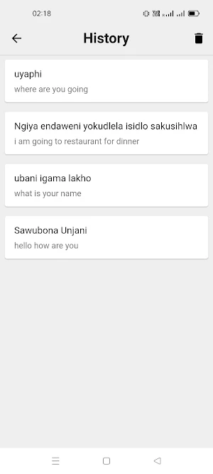 Zulu To English Translator Screenshot 2