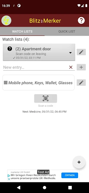 Blitz↯Merker – don't forget! Screenshot 0