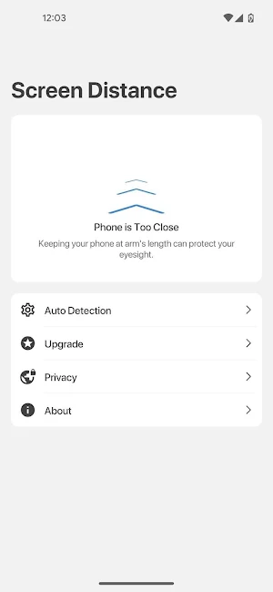Screen Distance iOS 17 Screenshot 1