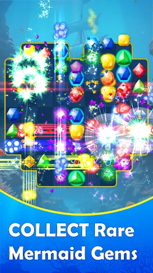 Mermaid Gems Match 3 Adventure Screenshot 3
