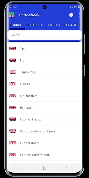 Turkmen-English phrasebook Screenshot 0