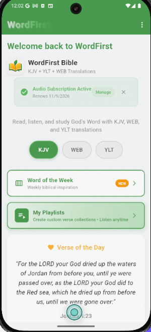 WordFirst Bible App Screenshot 0