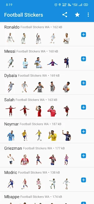 WASticker - Football Stickers Screenshot 0