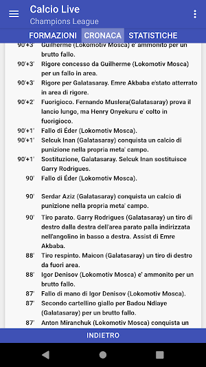Calcio Live Screenshot 3