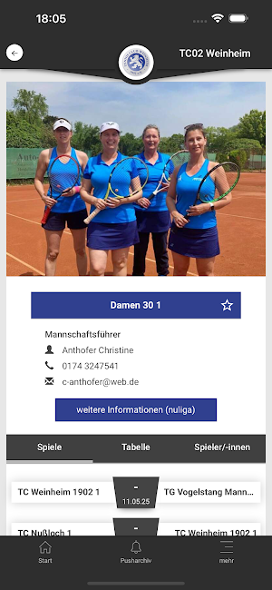 TC Weinheim 1902 e.V. Screenshot 2