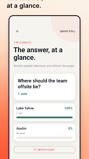 Quick Poll: Ask & Vote Screenshot 1