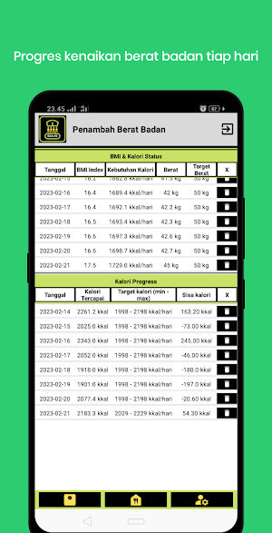 Penambah Berat Badan Kalori Screenshot 3