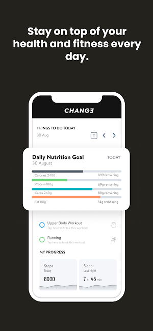 CHANGE TRAINING Screenshot 1