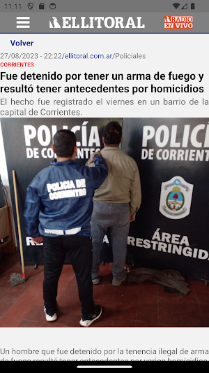 Diario El Litoral Screenshot 1
