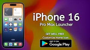 iPhone 16 Pro Max Launcher Screenshot 1