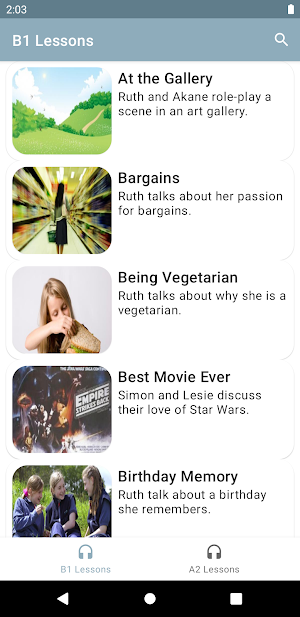 B1 Listening - English Test Screenshot 0