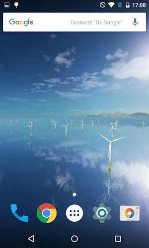 Coastal Wind Farm 3D Live Wallpaper Screenshot 1