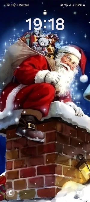 Santa Xmas 3D Live Wallpaper Screenshot 1