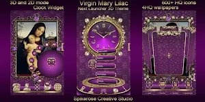 Virgin Mary Lilac 3D Next Laun Screenshot 1