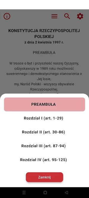 Konstytucja RP Screenshot 2