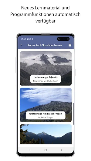 Verben Romontsch Sursilvan Screenshot 0