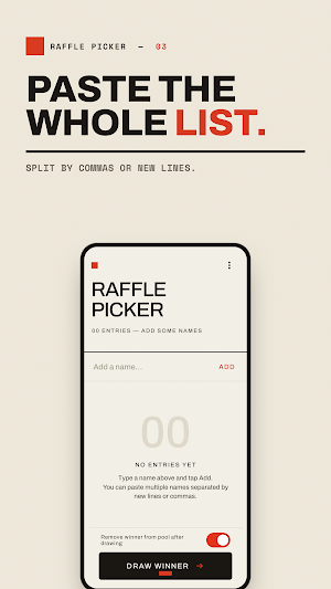 Raffle Picker Screenshot 2