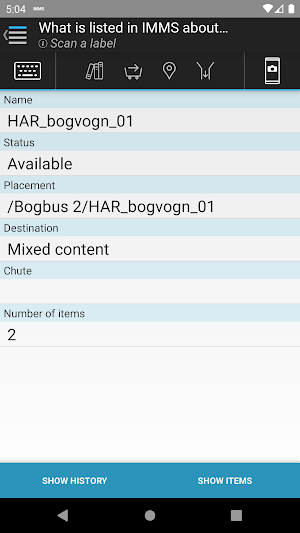 Intelligent Material Management System (IMMS) Screenshot 1
