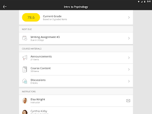 Blackboard screenshot 8