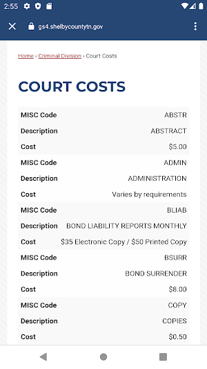 GS Court Clerk’s Office Screenshot 3