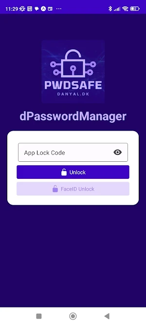 PWDSAFE - dPasswordManager Screenshot 0
