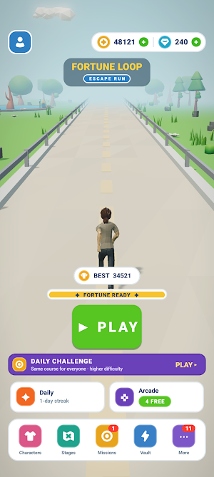 Fortune Loop: Escape Run Screenshot 0