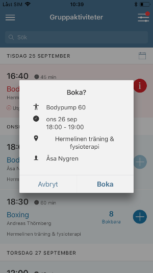 Hermelinen Träning Screenshot 2