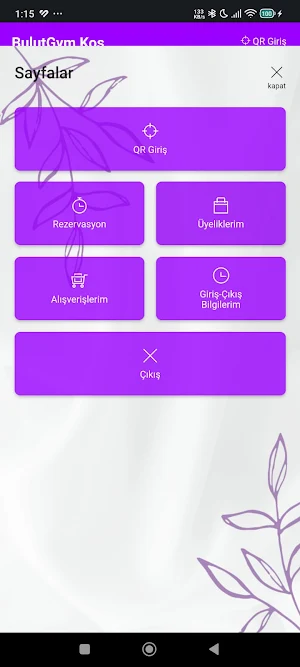 N.S.PİLATES Üye Uygulaması Screenshot 3