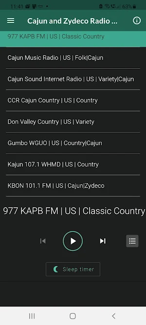 Cajun & Zydeco Music Radio Screenshot 1