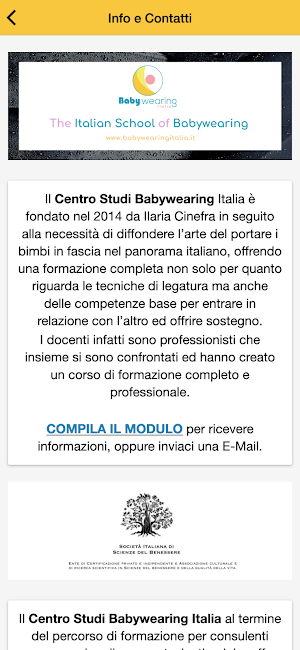 Babywearing Italia Screenshot 1