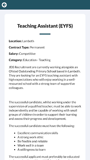 JDS Recruitment Screenshot 3