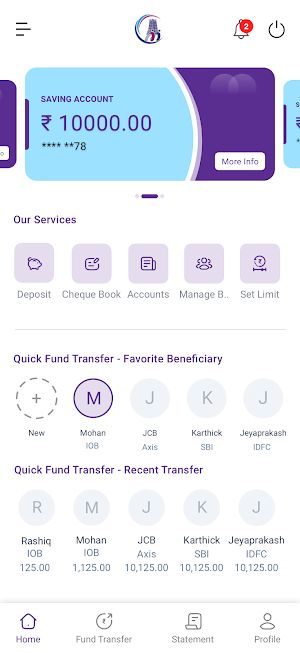 MDCCB Mobile Banking Screenshot 2