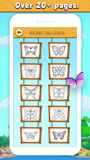 Butterfly Coloring Book Pages Screenshot 1