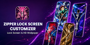 Zipper Lock Screen Customizer Screenshot 0
