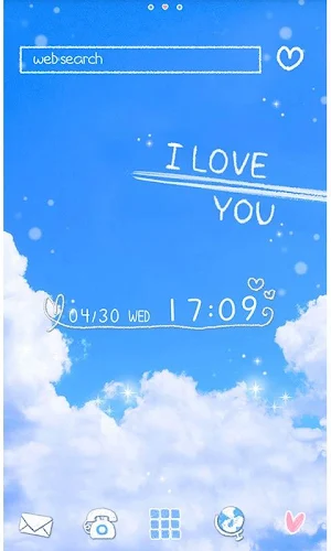 -Skywriter- Theme +HOME Screenshot 0